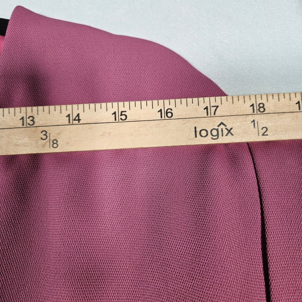 Vince Shift Dress Women M Pink Cuffed Sleeve Pockets Minimalist Chic Office Boho - Picture 4 of 14